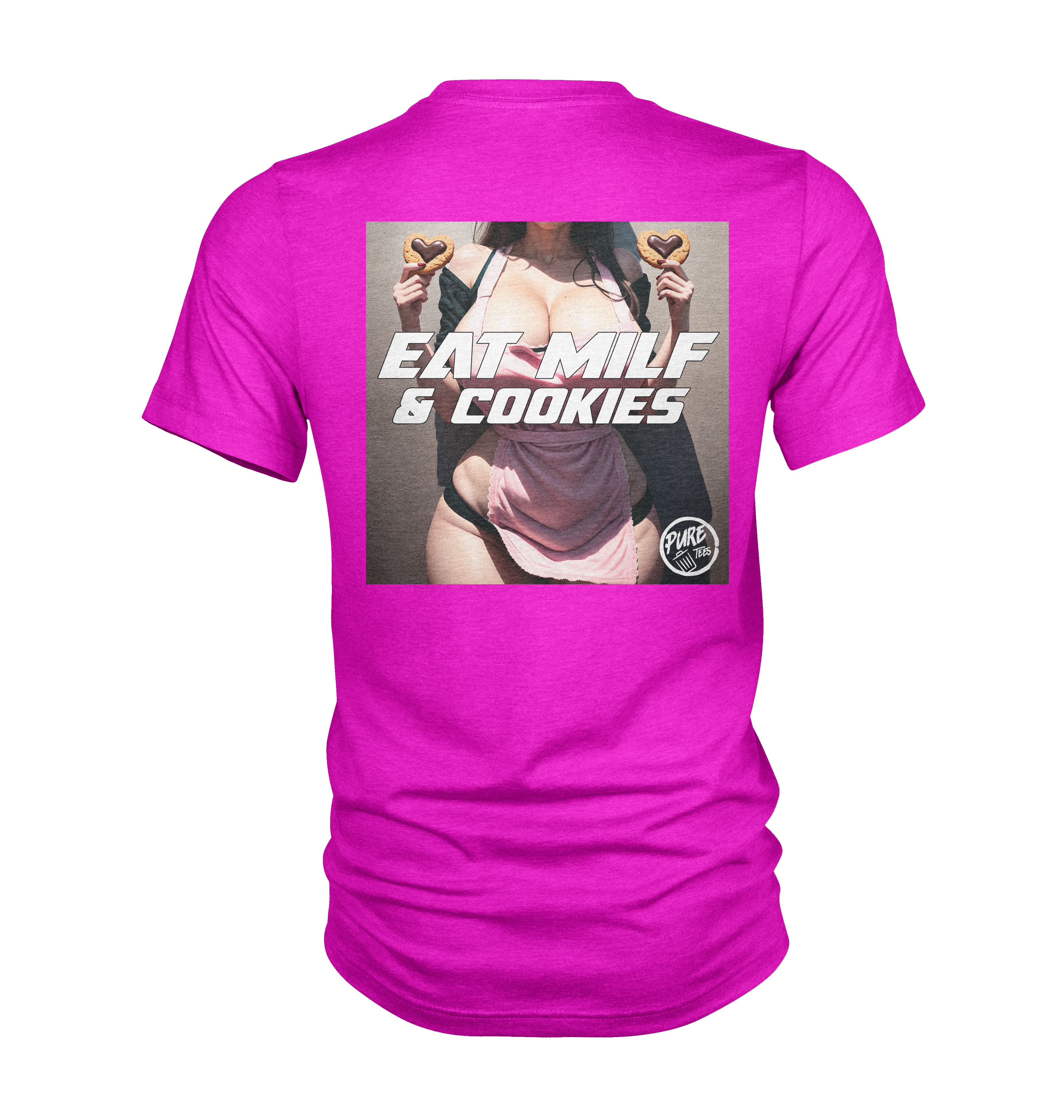 Pure Trash Eat MILF & Cookies v2 maglietta uomo nera