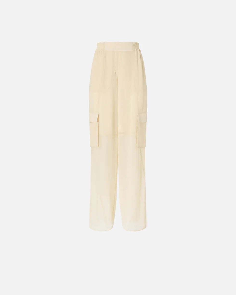 Pinko Casteggio 106792 pantalone donna giallo vaniglia