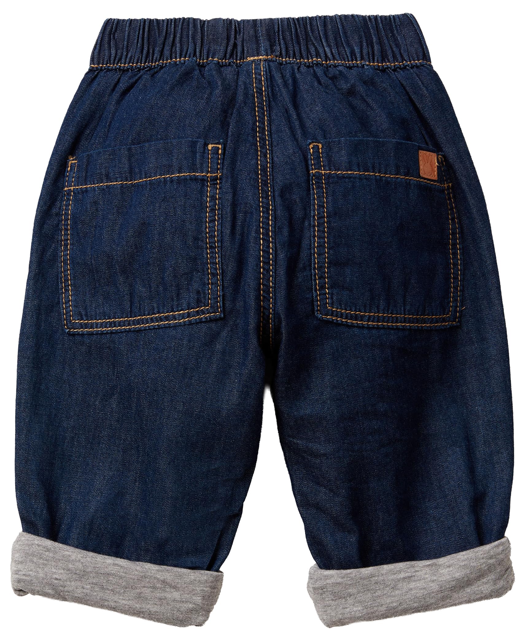 Benetton Pantalone Chambray Jersey Melange Bimbo Coulisse