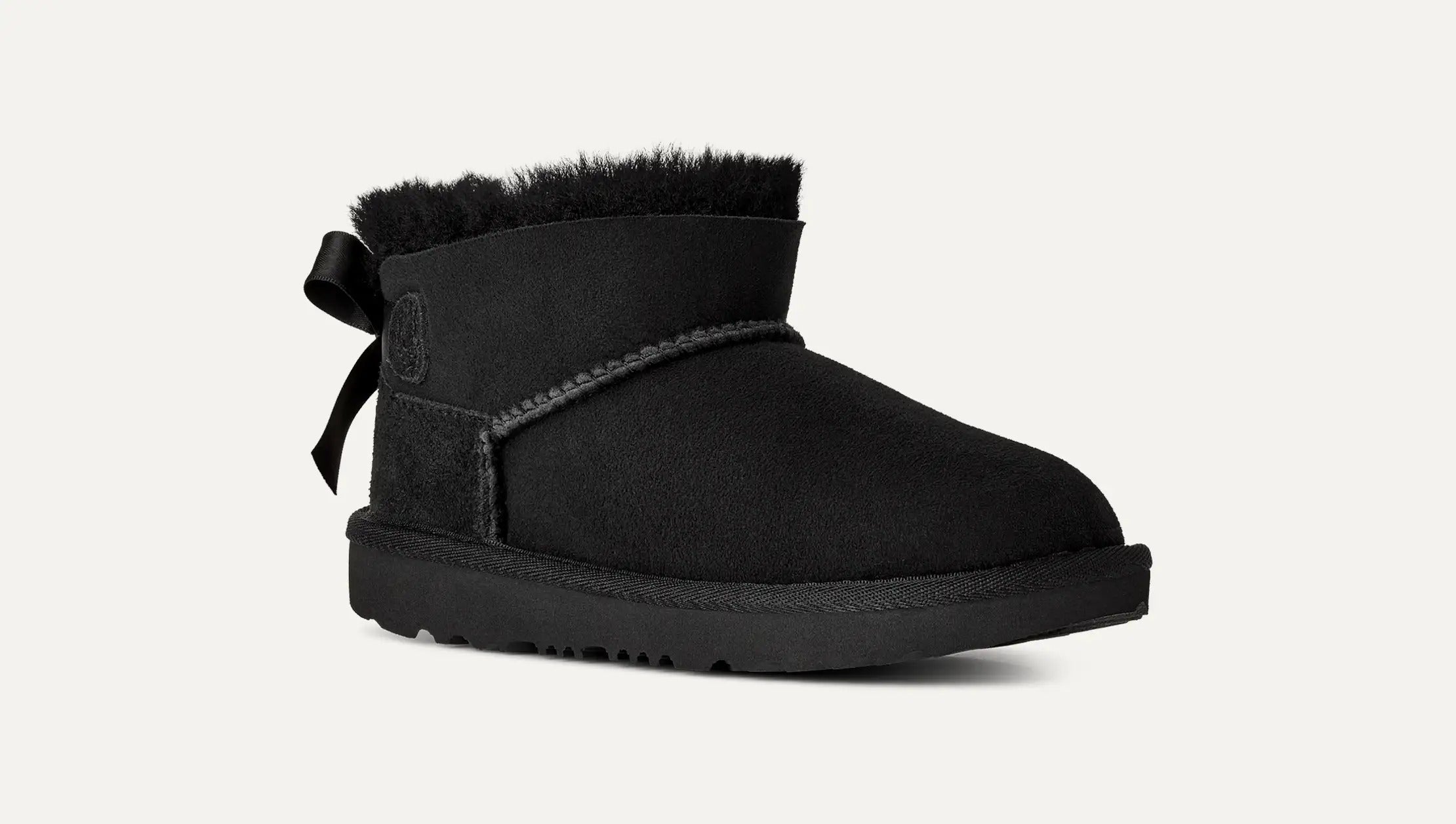 UGG Ultra Mini Bailey Bow 1185920K Scarponcino Nera Black