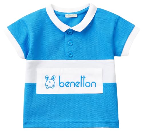 Benetton Polo Unisex Bimbi Piquet Taglia 50 Cotone