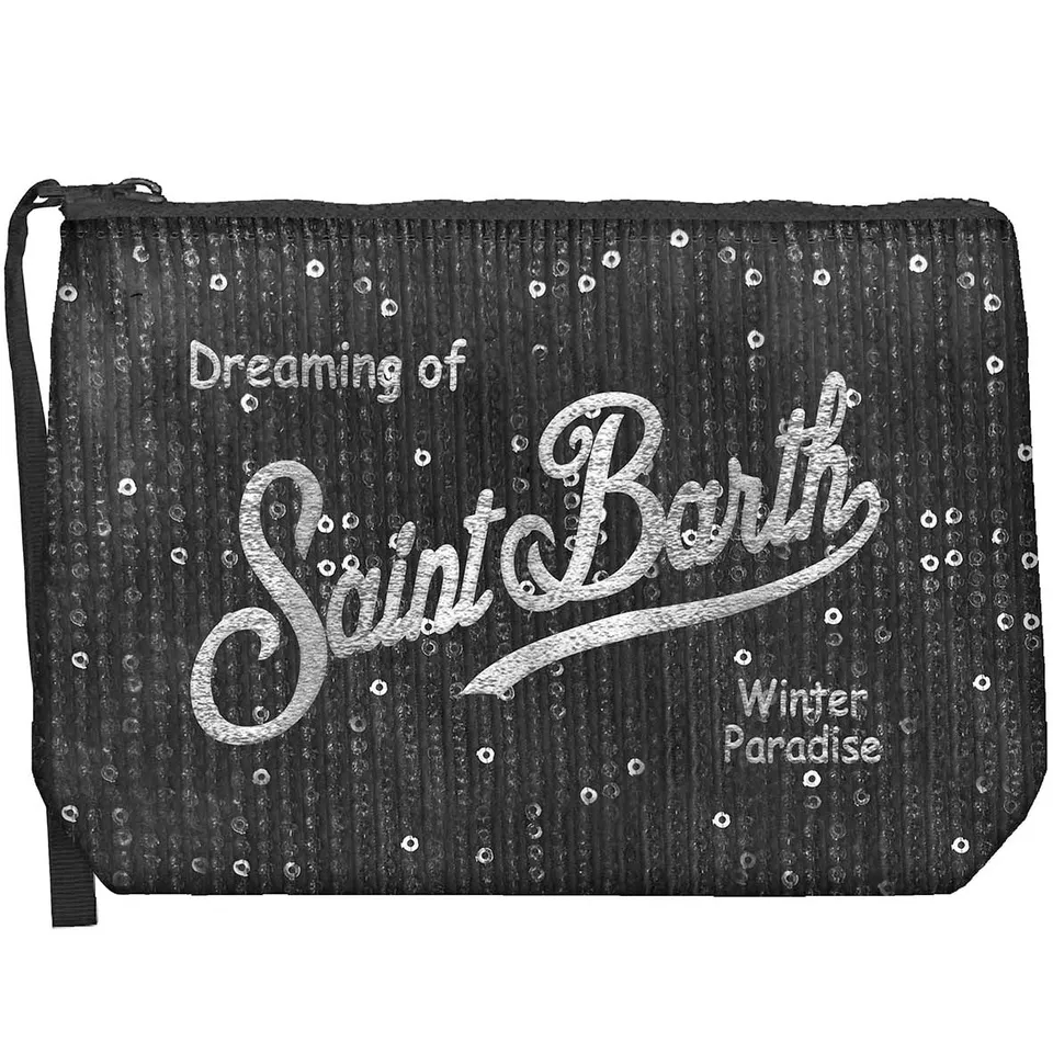 MC2 Saint Barth Aline pochette donna nera paillettes