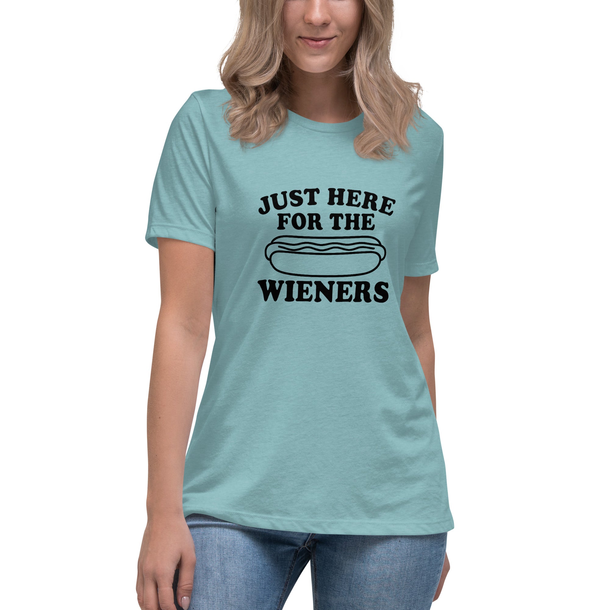 Pure Trash Just Here For Wieners t-shirt donna cotone