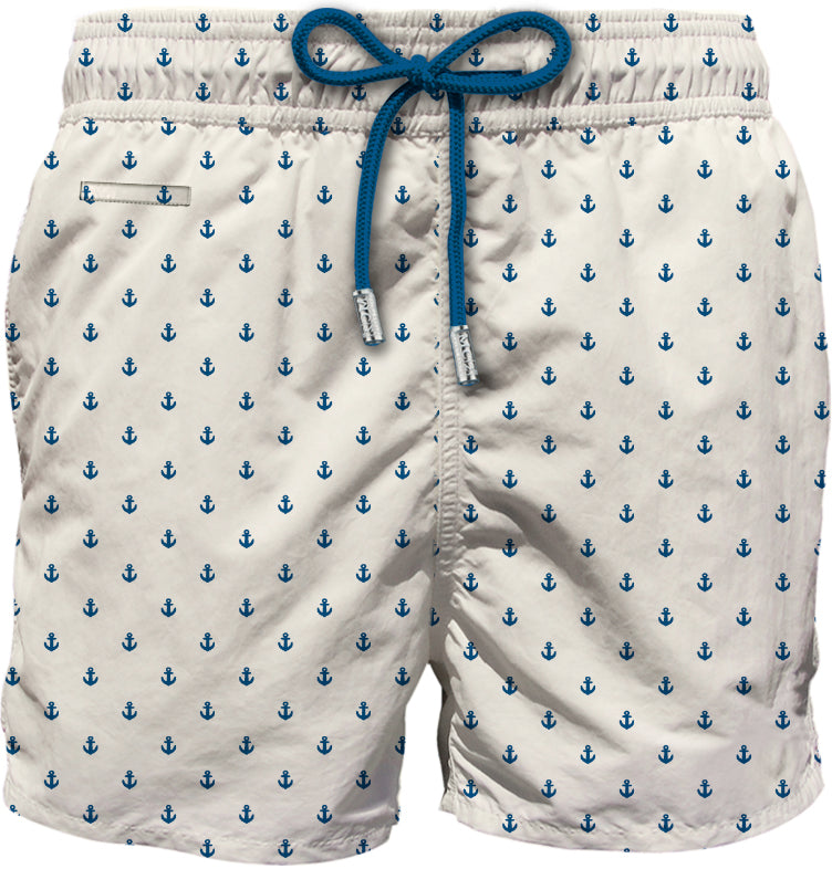 MC2 Saint Barth Lighting Micro Fantasy costume boxer Micro Anchor bianco