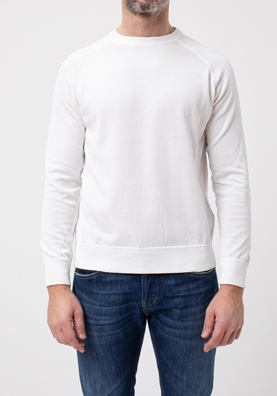 Filippo De Laurentiis CR12R maglia uomo bianco cotone