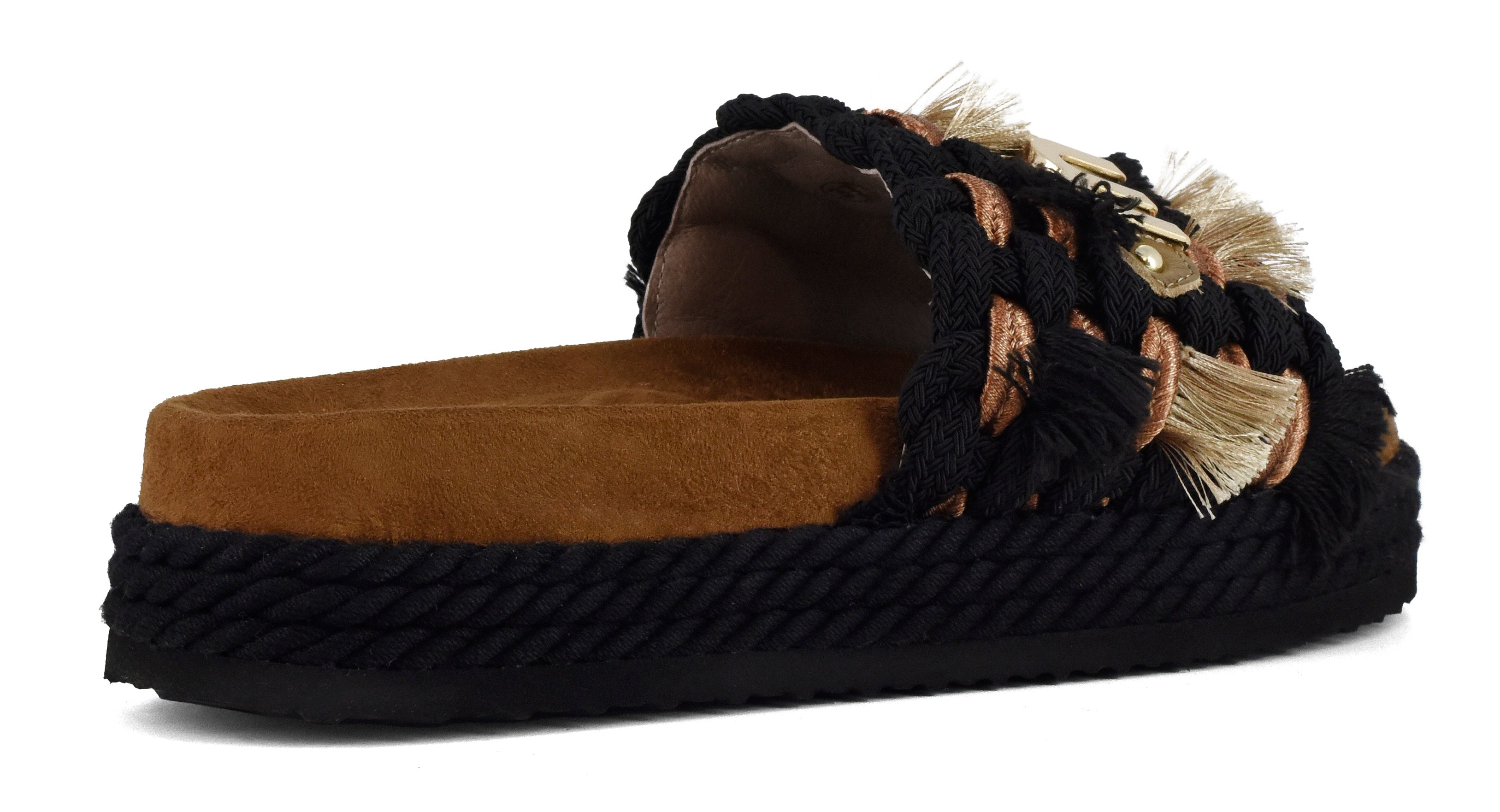 Mou Monoband Rope SW451008K Sandalo donna Black