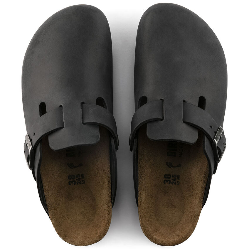 Birkenstock Boston 059463 ciabatta pelle black unisex