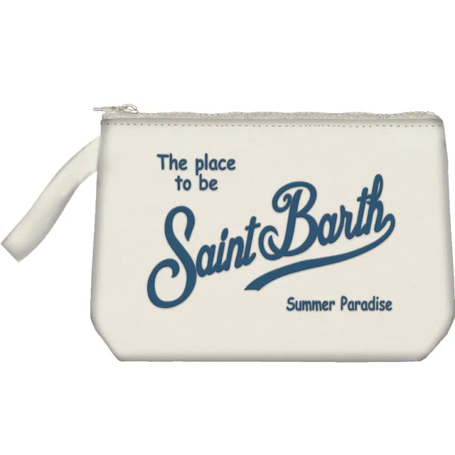 MC2 Saint Barth Aline Nylon L 07547L pochette bianco navy