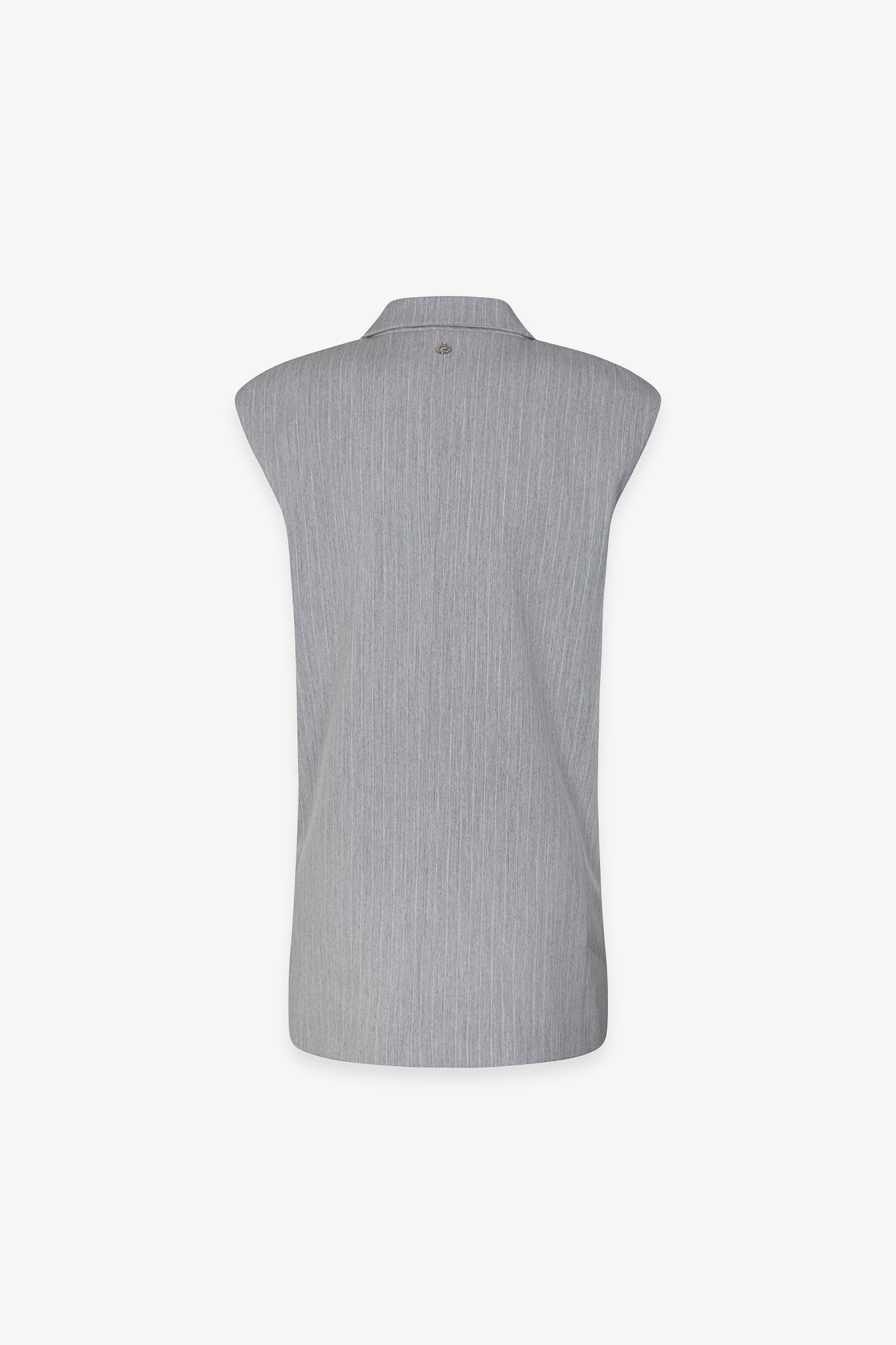 GAELLE PARIS GAABW09810 Gilet Donna Grigio Gessato Monopetto