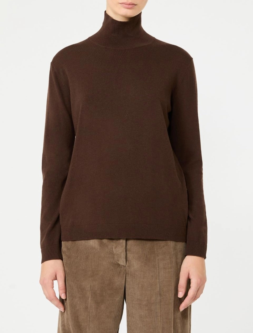 Weekend Max Mara Kiku WKDKIKU013 maglia dolcevita castagna lana