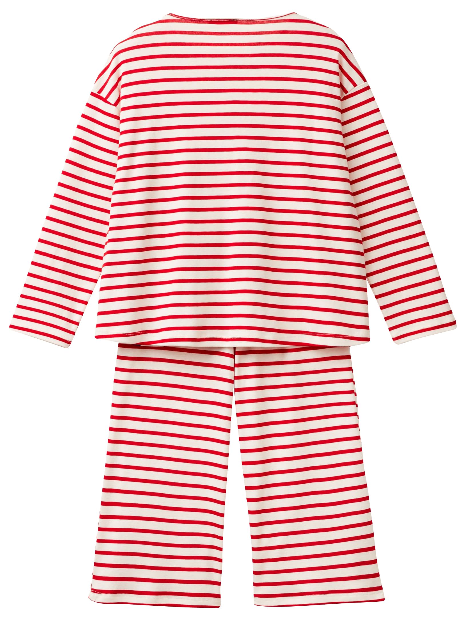 Benetton Set Pigiama 36g90p06t Bambina Cotone Taglia 90