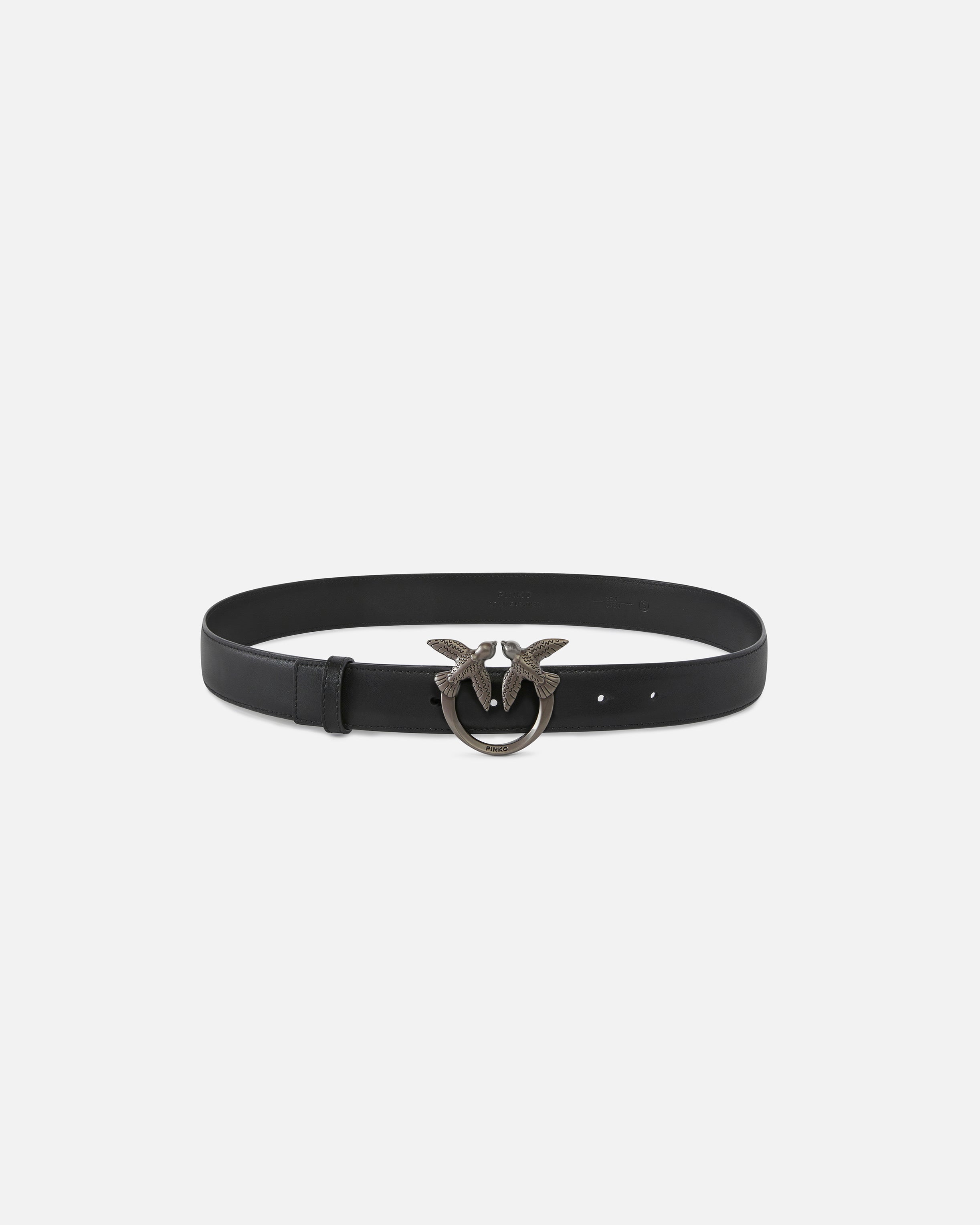 Pinko 100125 A0F1 Cintura Love Berry nera pelle