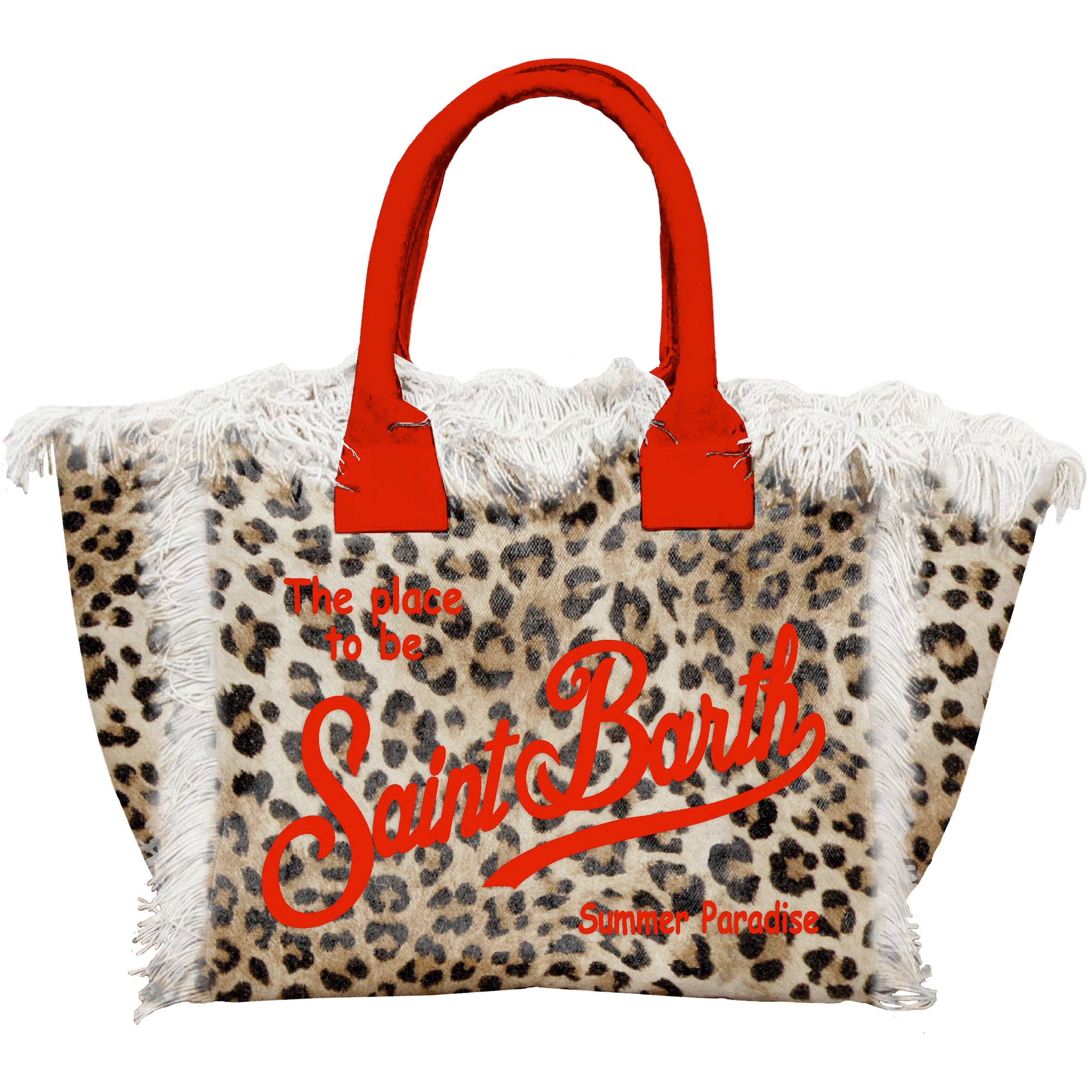 MC2 Saint Barth Vanity 00329L borsa donna leopard tote canvas