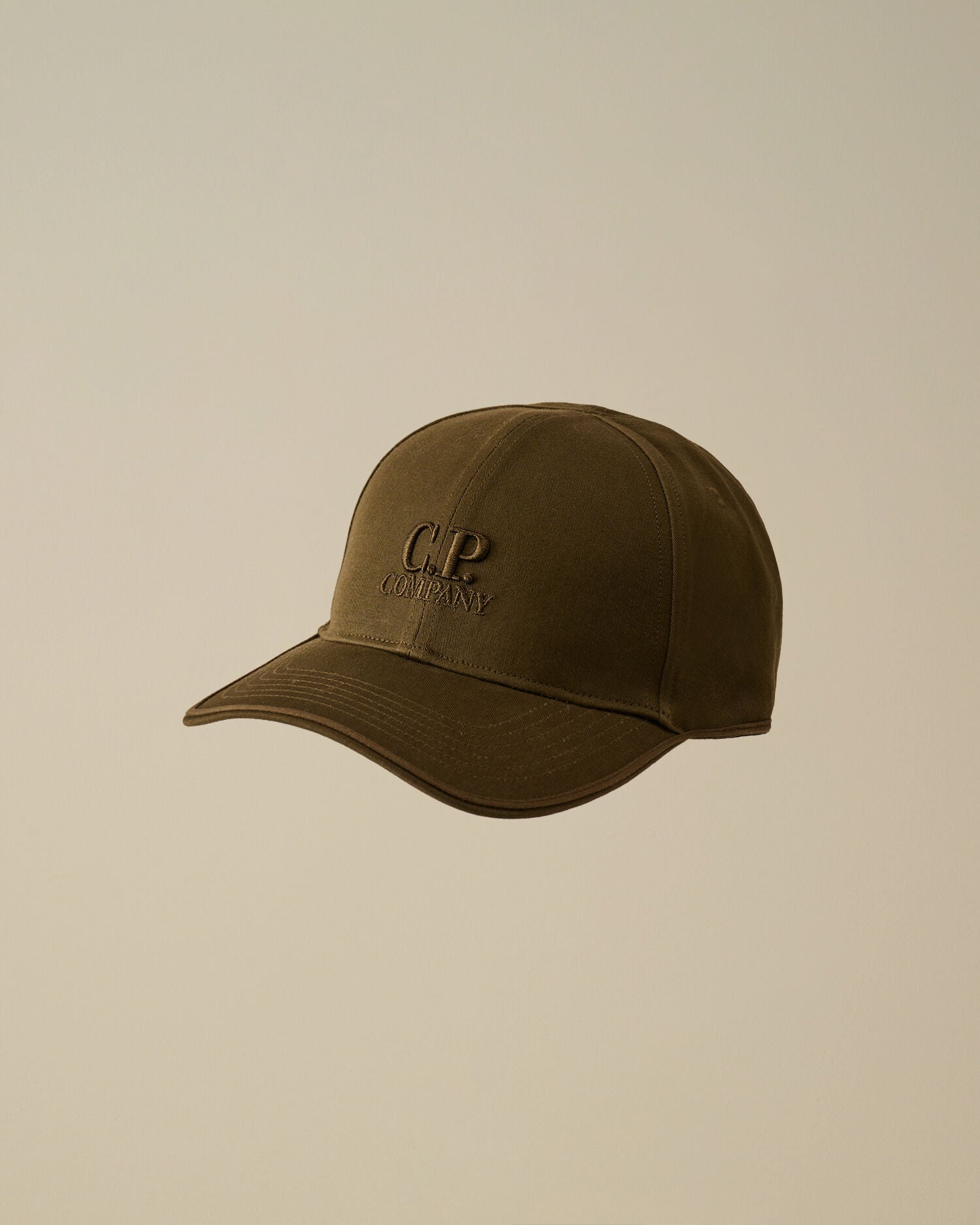 C.P. Company MAC750A00 Cappello Baseball Ivy Green gabardina