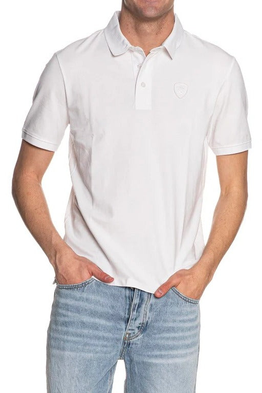 Blauer Albans 26SBLUT02298 polo bianco cotone
