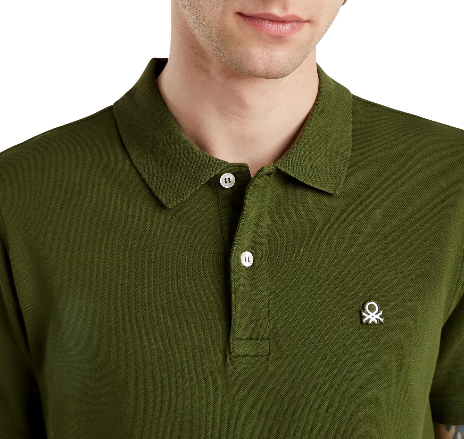 Benetton Polo Donna Manica Corta Slim Logo