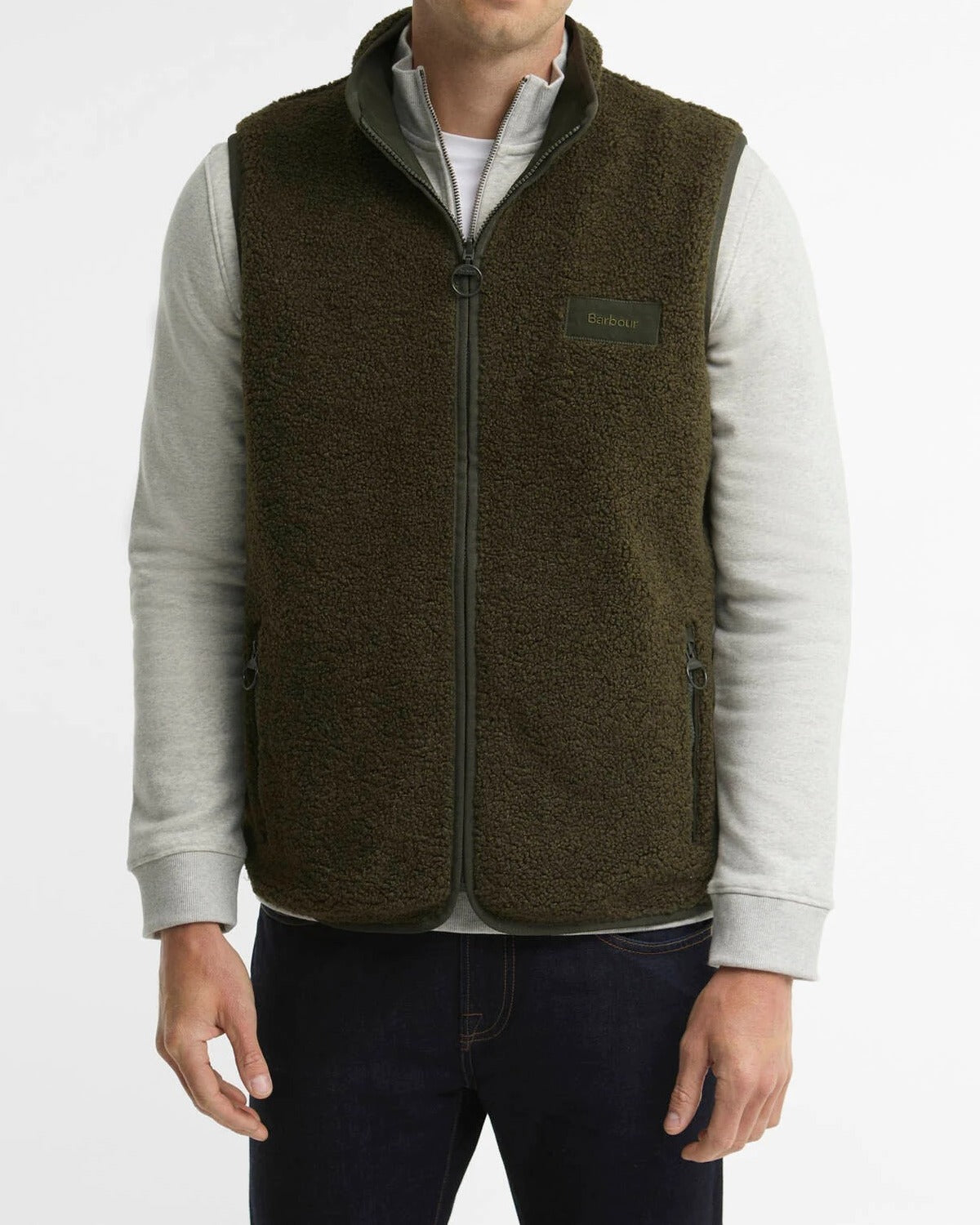 Barbour MFL0212 Gilet Reversibile Sage Pile Nylon