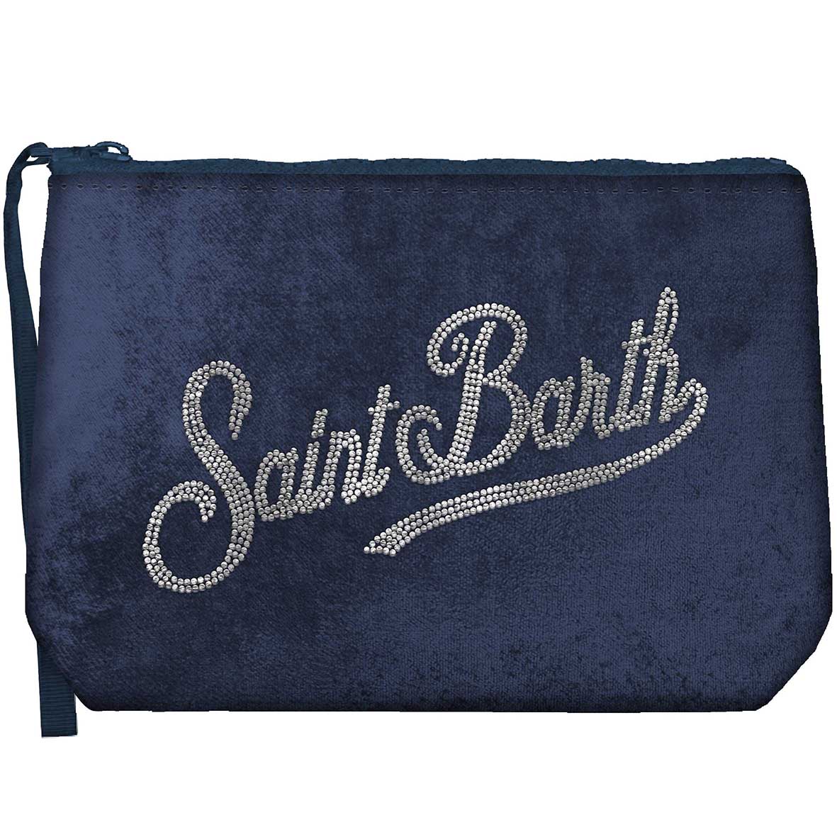 MC2 Saint Barth Aline Velvet 00318M Pochette Velluto Blu Navy
