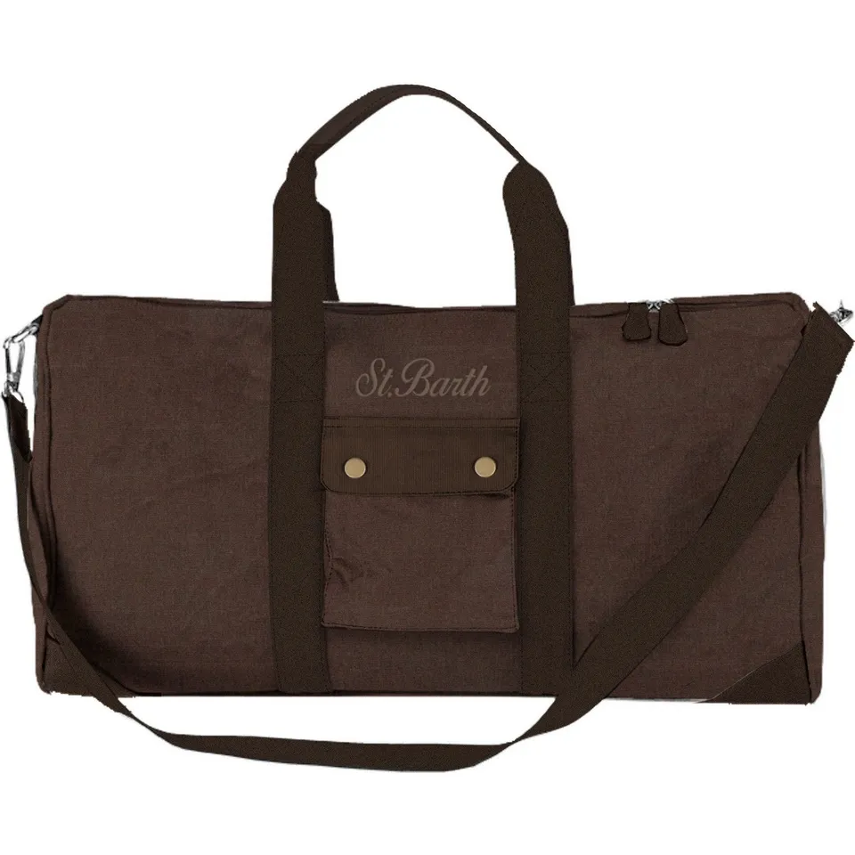 MC2 Saint Barth Jetleg Wax Borsone Marrone Nylon 55cm