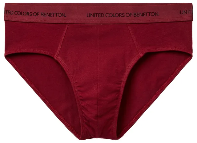 Benetton Slip Uomo Classico Cotone Organico Taglia S