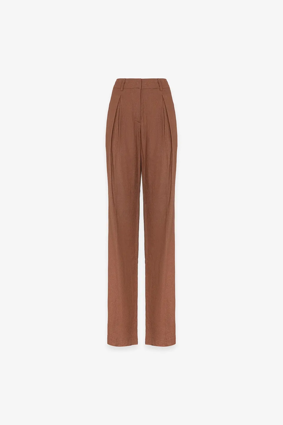 Gaelle Paris GAABW10024 pantalone moka in lino