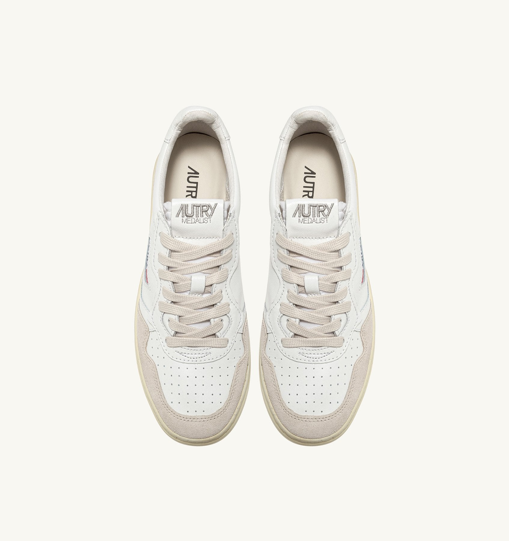 Autry Medalist Low AULM-LS33 sneakers bianco beige pelle