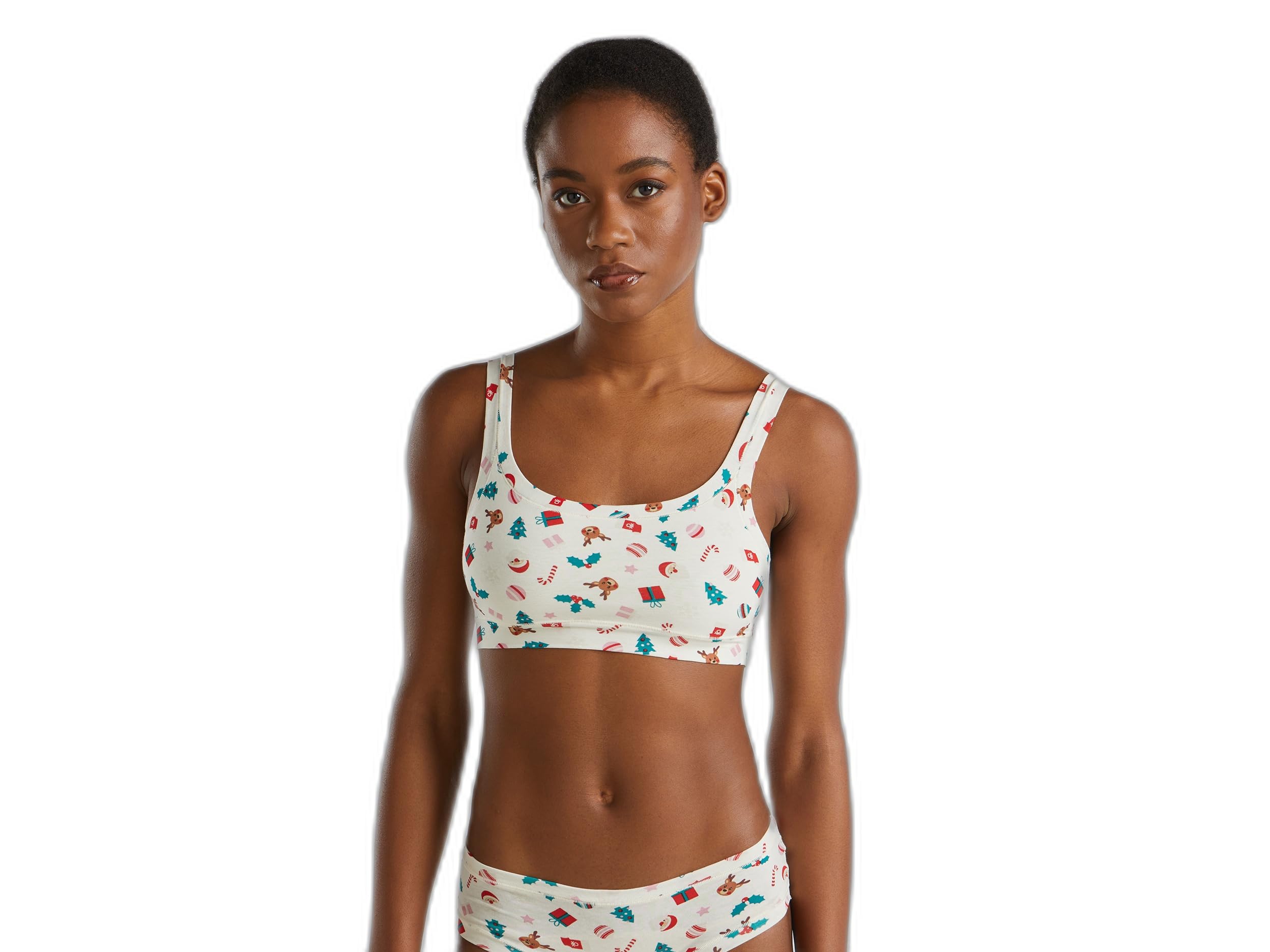 Benetton brassiere soft jersey organico stampato primo reggiseno