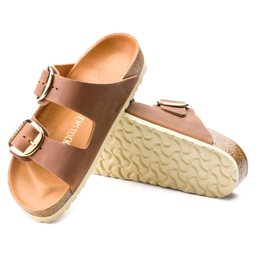 Birkenstock 1011073 Arizona Big Buckle Ciabatta Cognac Pelle
