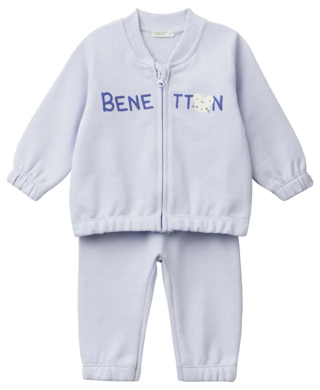 Benetton Felpe e Tute Completo Giacca Pantaloni Cotone Zip