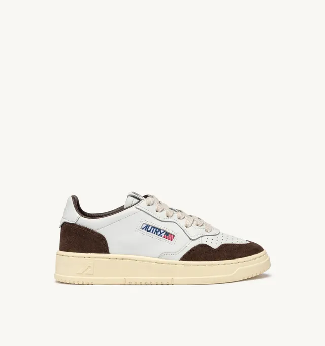 Autry Medalist Low AULM sneakers uomo white mogano