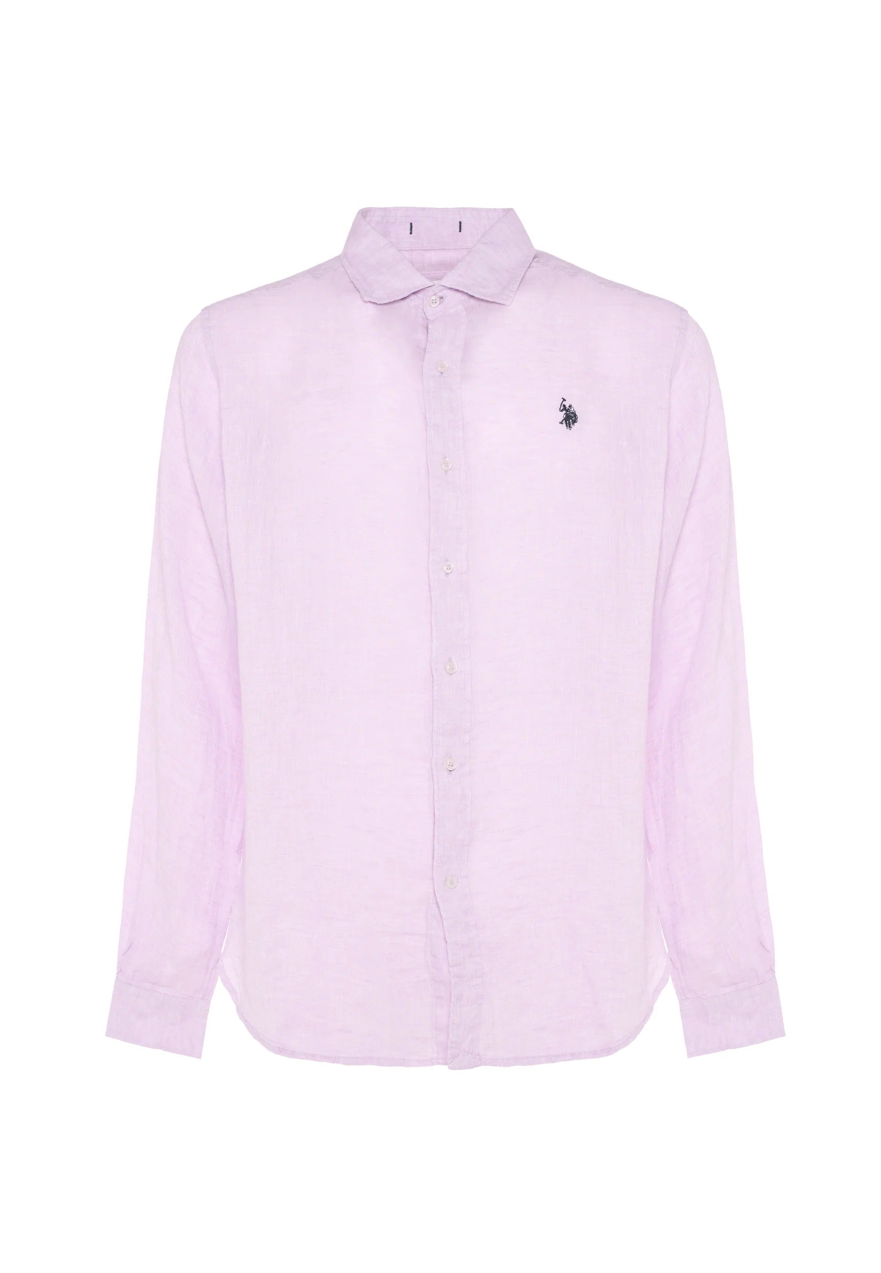 U.S. Polo Assn. US43104011 Camicia Uomo Rosa Lino Slim