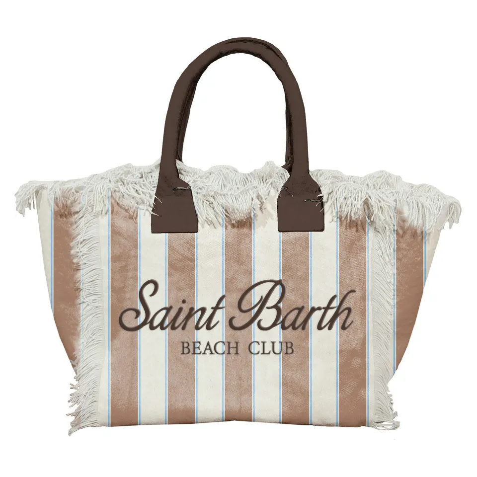MC2 Saint Barth Colette 02597L borsa Beach Stripes Marrone