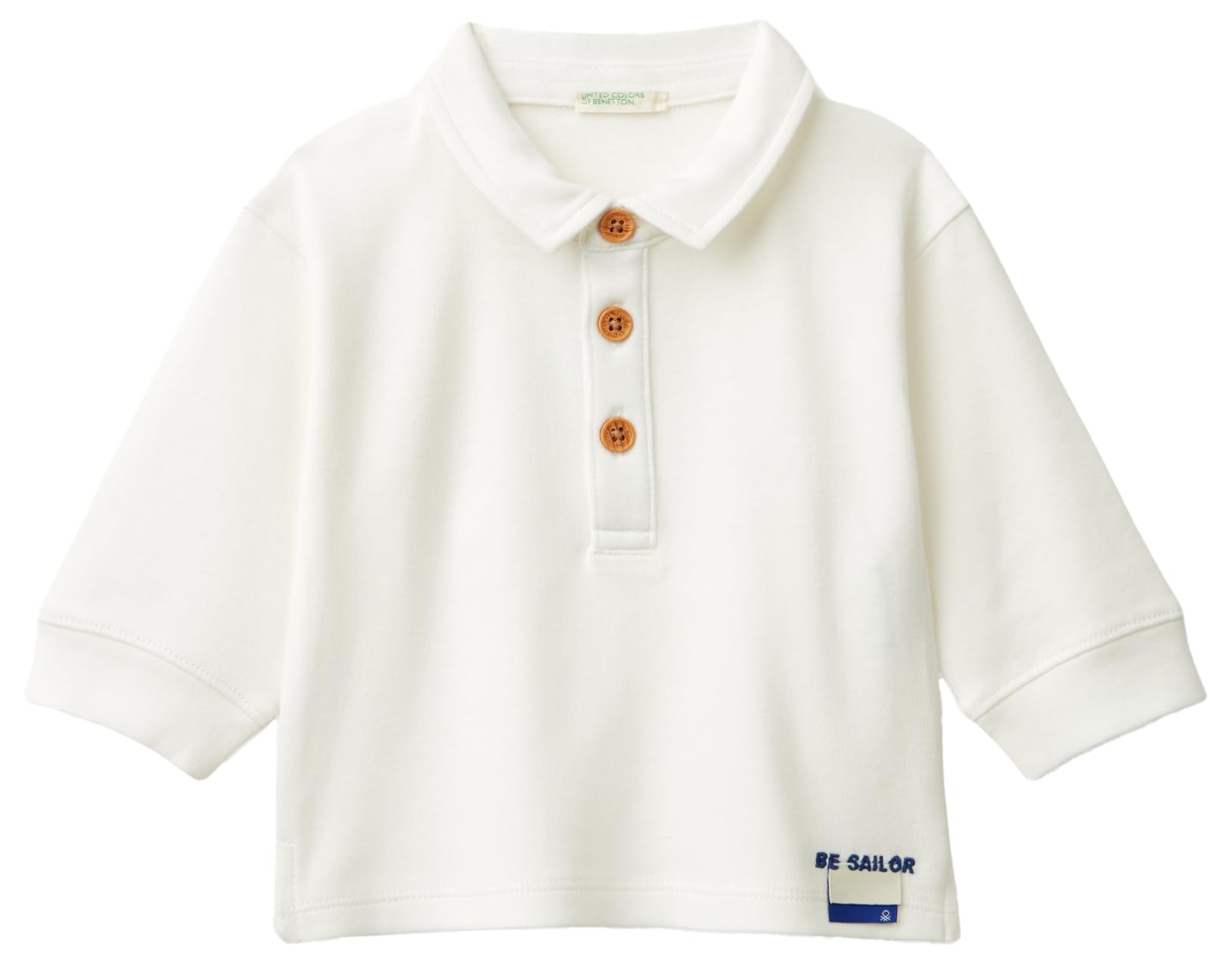 Benetton T-shirt Maglia Polo M/L Polo Over Patch