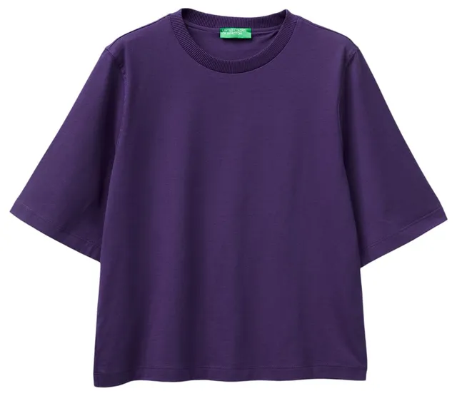 Benetton T-shirt e Polo T-shirt boxy manica gomito