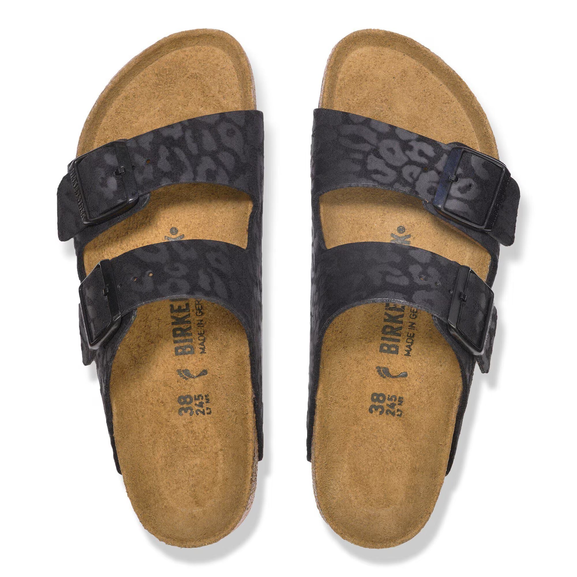 Birkenstock Arizona 1030563 ciabatte donna Leo Black sughero