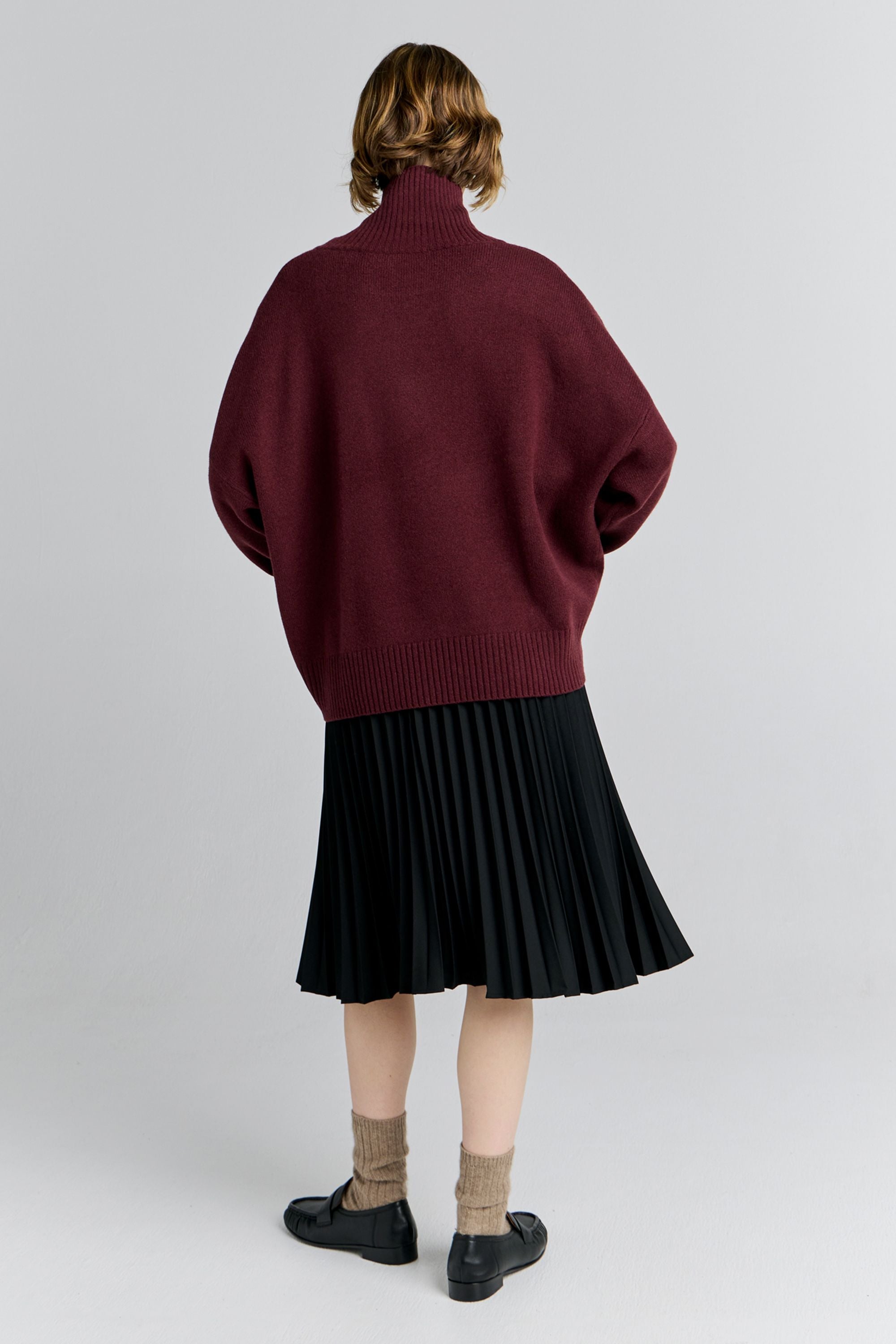 Karen Walker K Flag Sweater Maglione Mogano Lana Merino