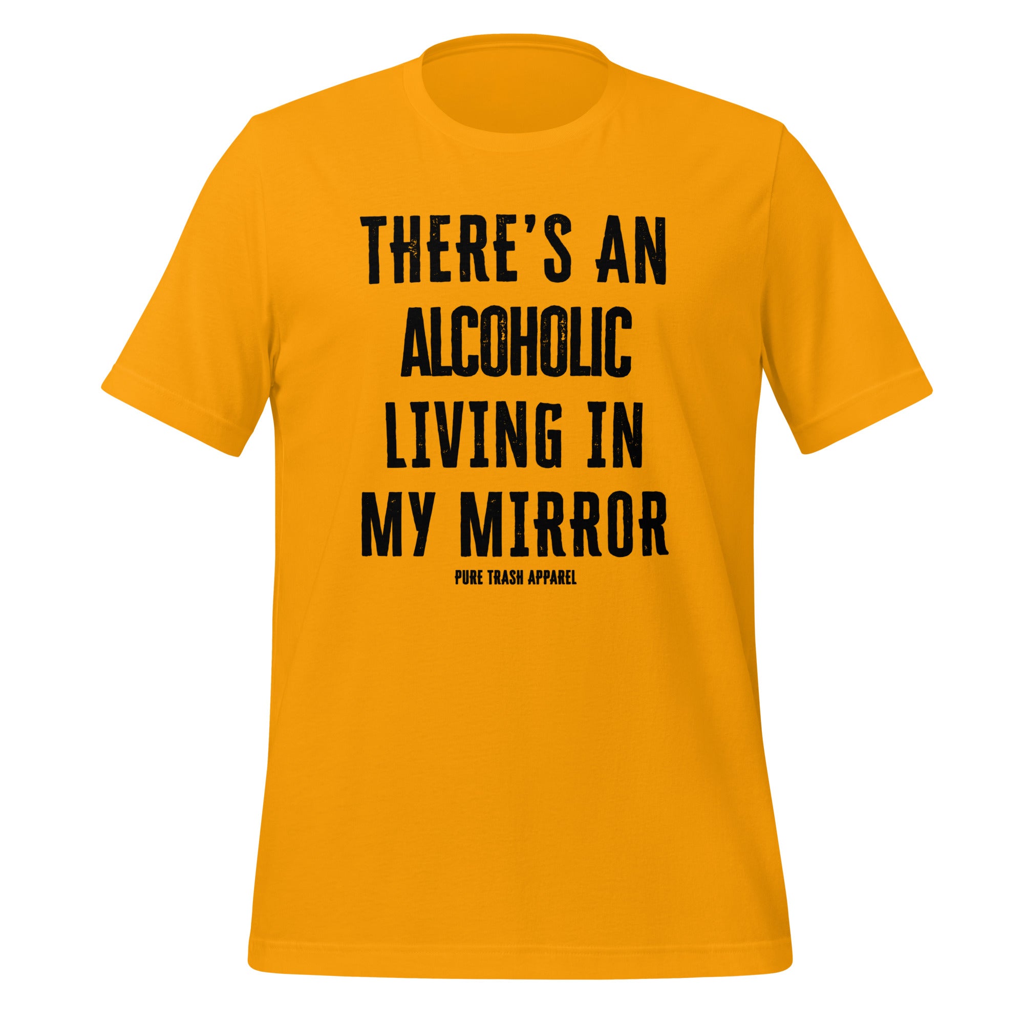 Pure Trash Alcoholic Mirror maglietta uomo verde cotone