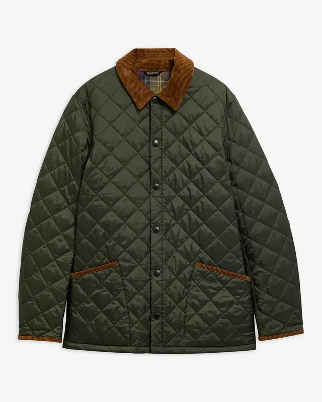 Barbour MQU1911 giacca Heritage Liddesdale Sage trapuntata