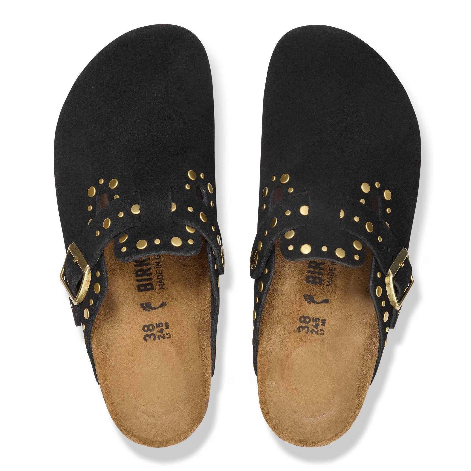 Birkenstock Boston 1030491 Ciabatta Donna Black Suede