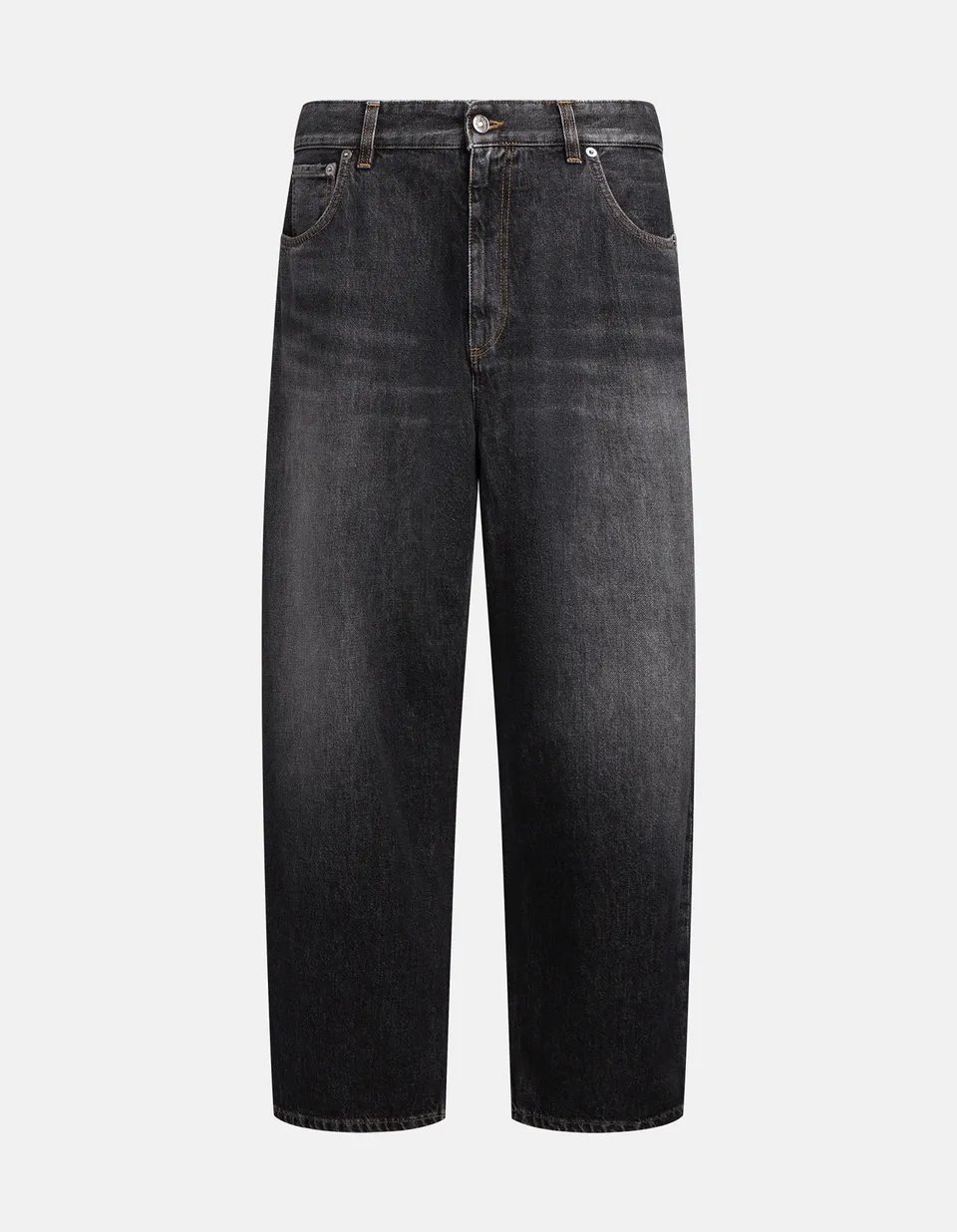 Dondup Anthony UP706 jeans uomo nero loose denim