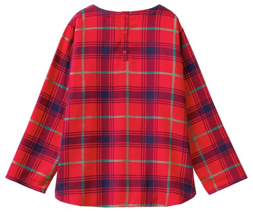 Benetton Blusa 43UL3M009 Pigiama Donna Flanella Multicolor L