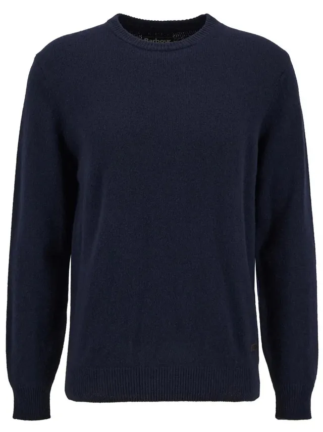 Barbour Essential Patch Crew MKN0584 Maglione Uomo Navy