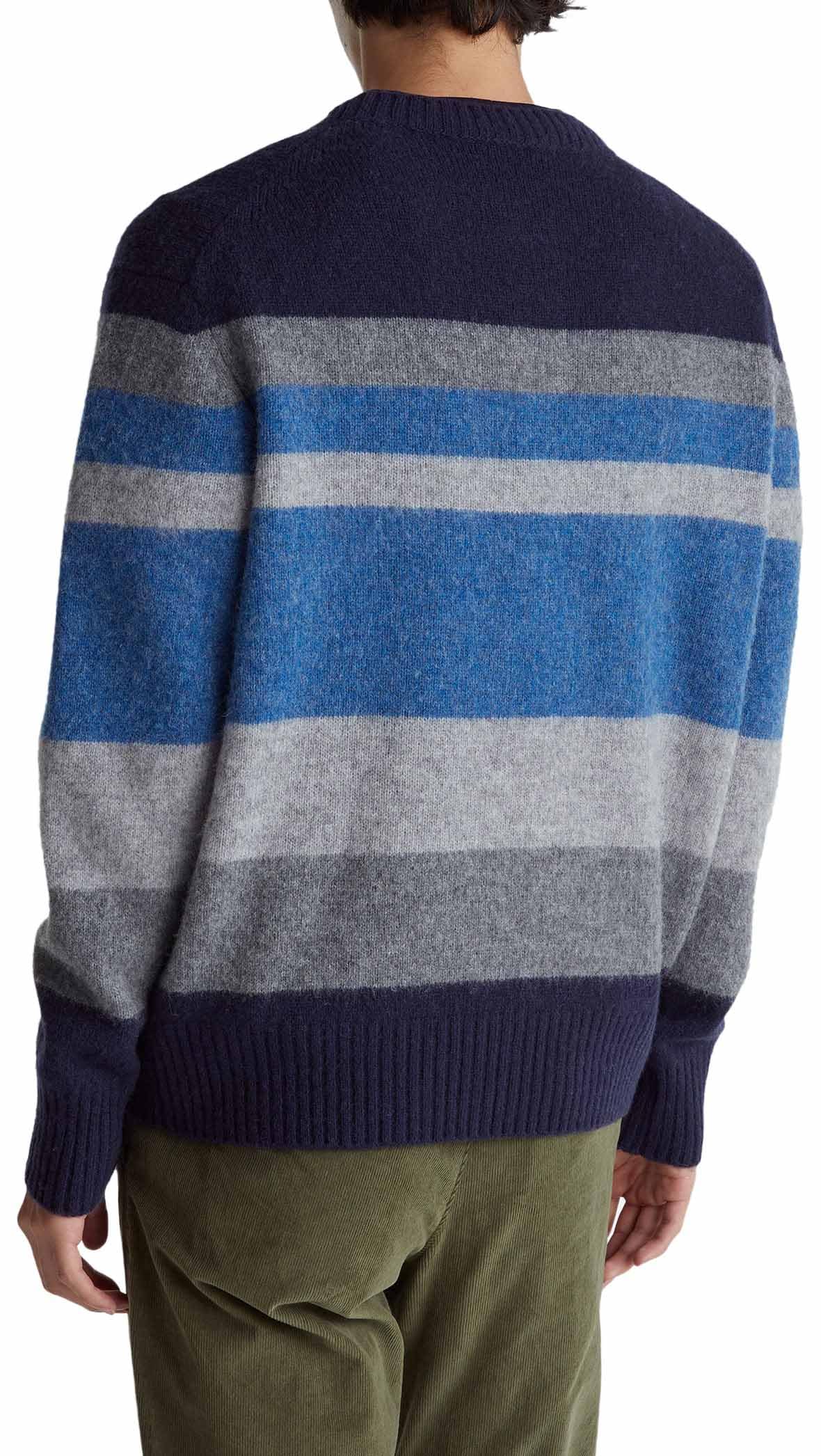 Benetton Maglieria Maglia Donna Girocollo Righe Relaxed