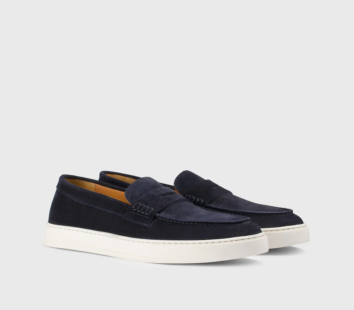 Doucal's DU3546STEVUY009 mocassino uomo blu scamosciato