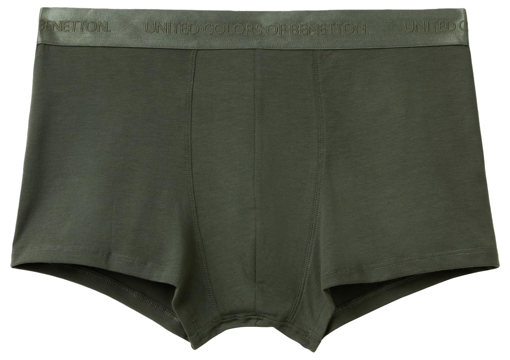 Benetton 3xkp2x00x boxer uomo L jersey stretch nero