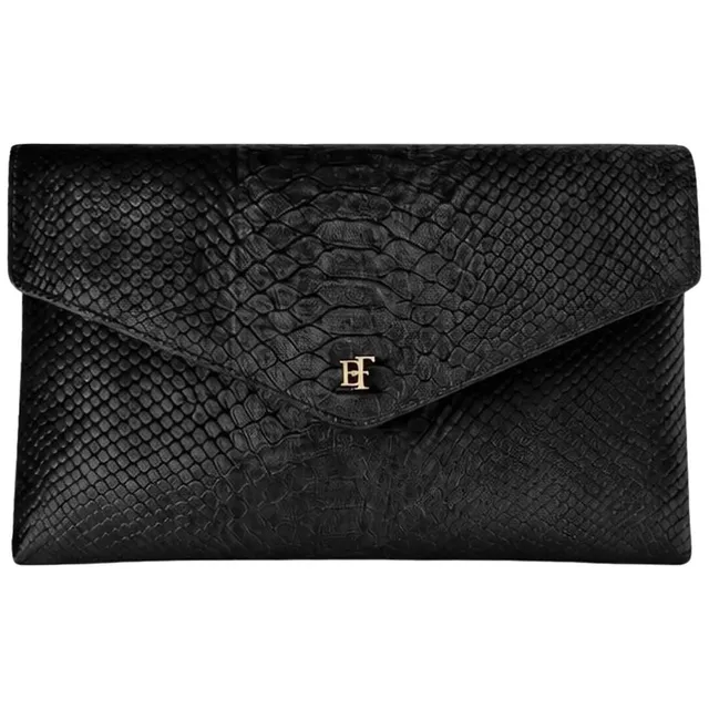Elisabetta Franchi BS27A67E2 Borsa Tracolla Nero Velluto Cocco