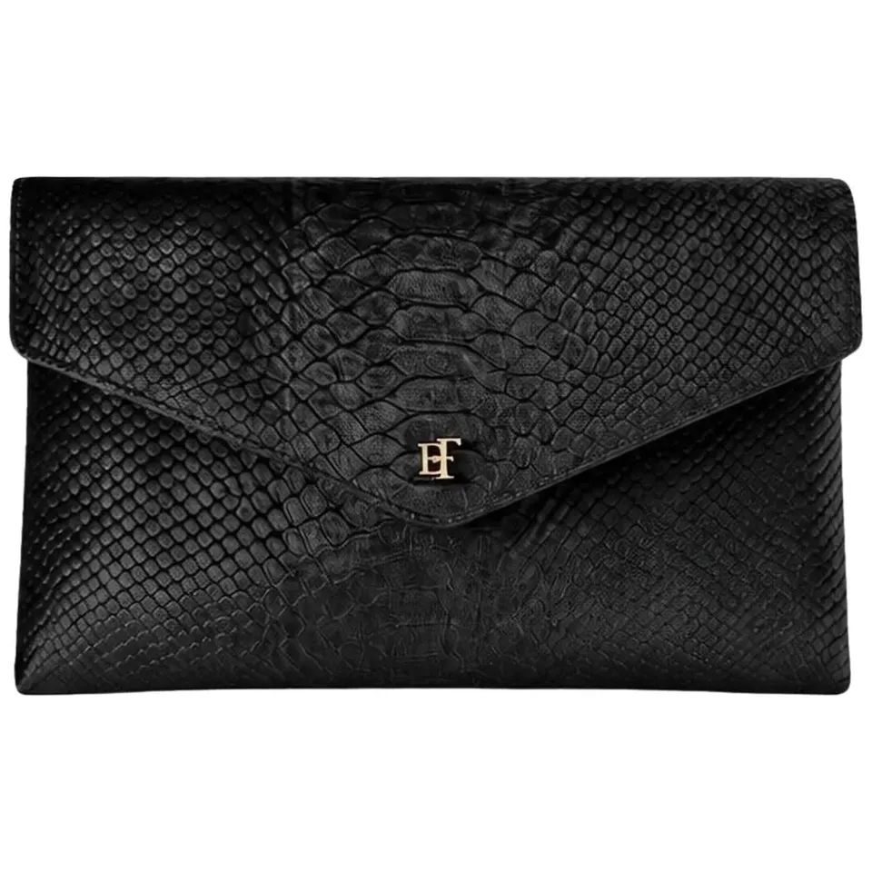 Elisabetta Franchi BS27A67E2 Borsa Tracolla Nero Velluto Cocco