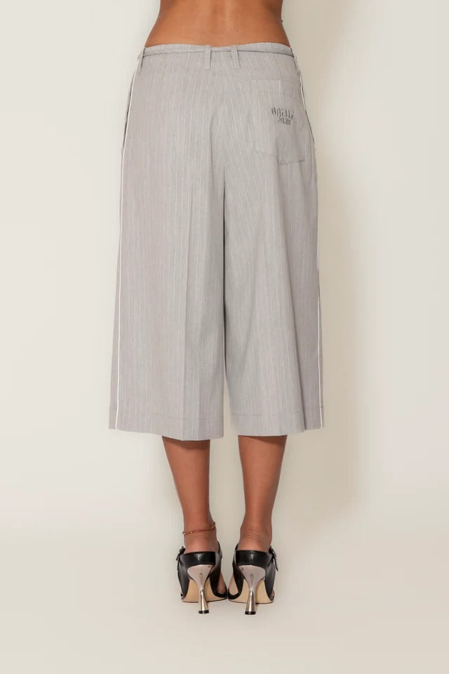 Gaelle Paris GAABW09814 bermuda grigio gessato donna