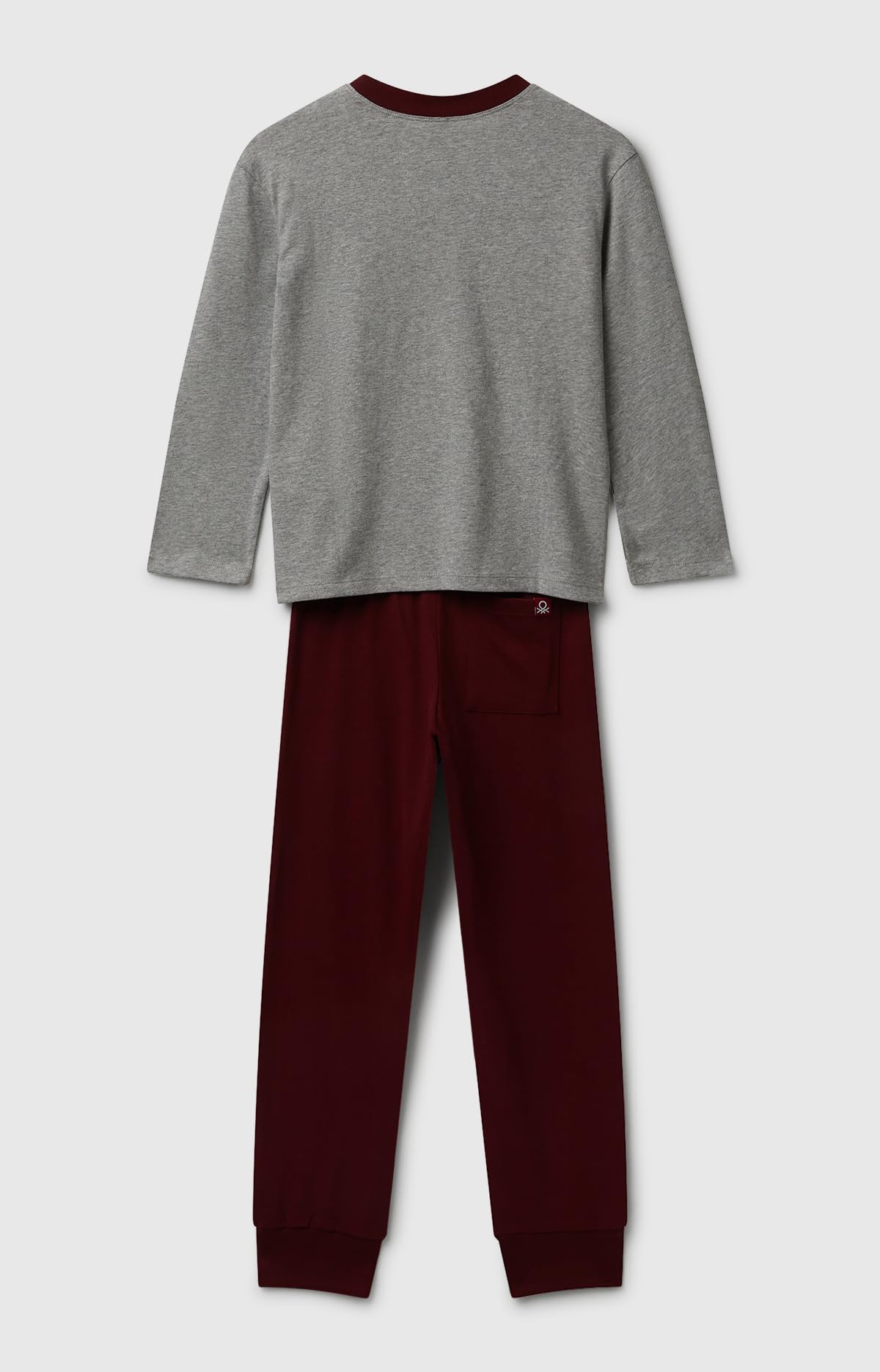 Benetton 3VR50P08V Pigiama Bambino Cotone Grigio S