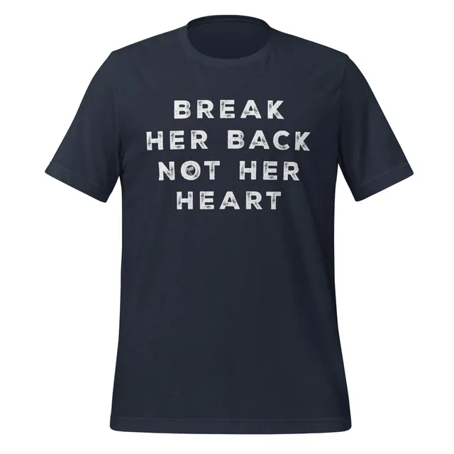 Pure Trash Break Her Back Not Her Heart maglietta uomo nera cotone